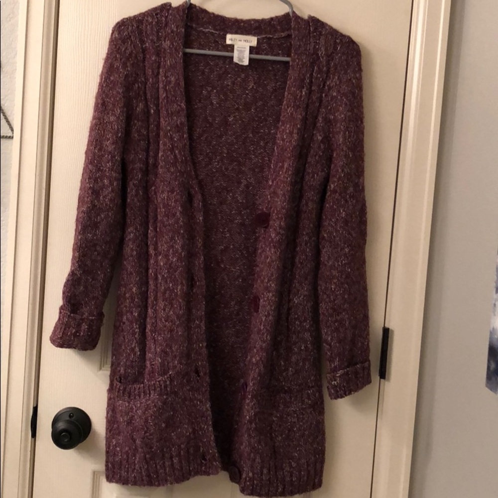 Maroon Cardigan